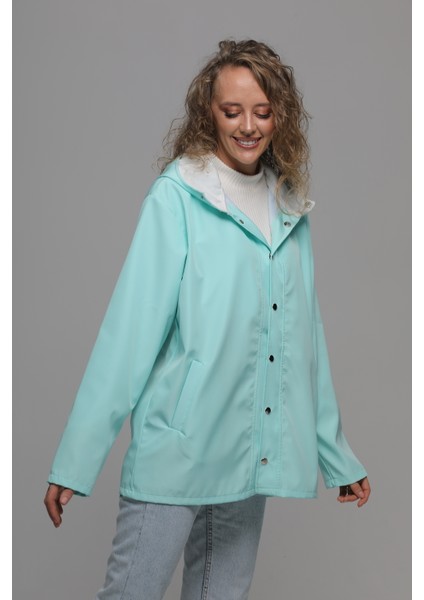 Oversize Su Geçirmez Içi Astarlı Yağmurluk Rüzgarlık