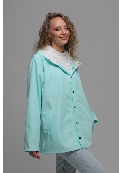 Oversize Su Geçirmez Içi Astarlı Yağmurluk Rüzgarlık