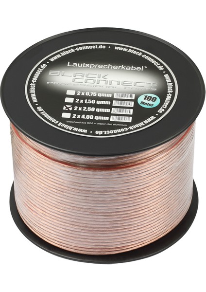 Speaker Cca 2X4.00MM² Hoparlör Kablosu - 10 Metre