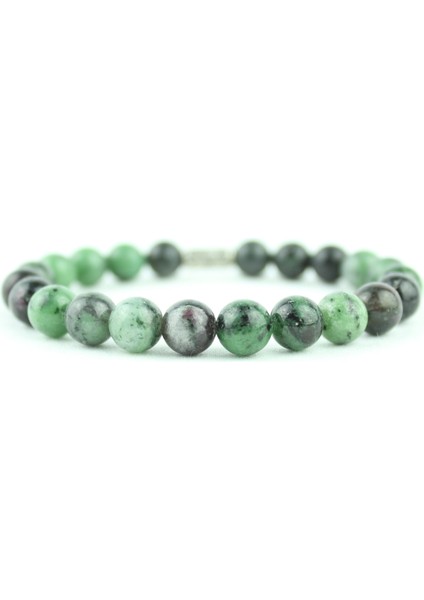 Ruby Zoisite / Anyolit Taşı Doğal Taş Bileklik – 8 mm