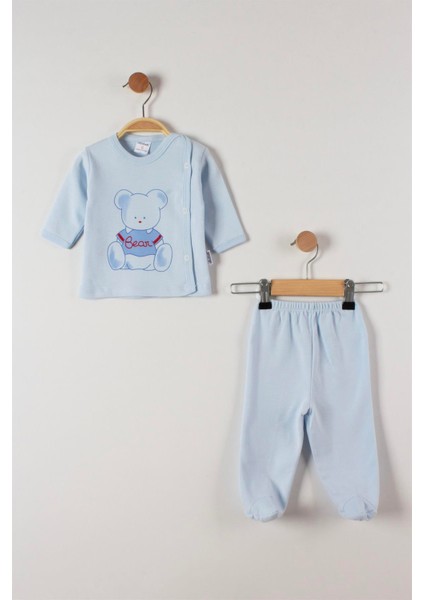 Ayı Baskılı Bebe Pijama Takımı