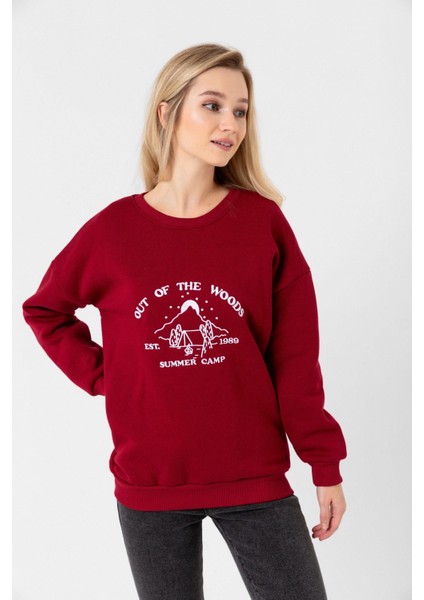 Kadın Woods Nakış 3ip Sıfıryaka Sweat