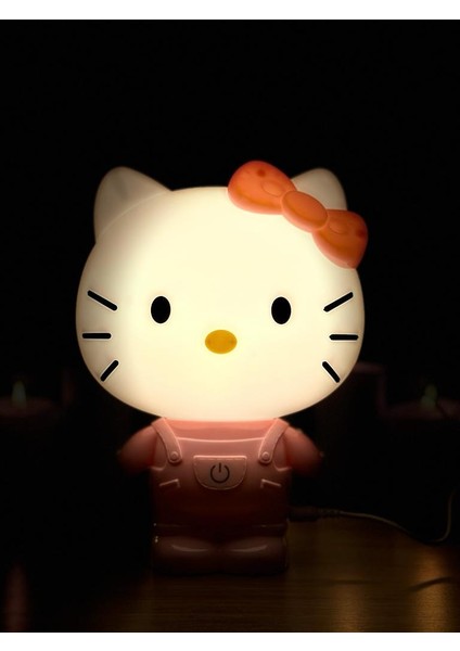 Hello Kitty Dokunmatik Ayarlanabilir Işıklı Masa Lambası