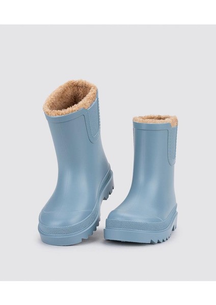 W10290 Tokio Borreguito Igor Marka Içi Kürklü Unisex Çocuk Yağmur Çizmesi Mavi