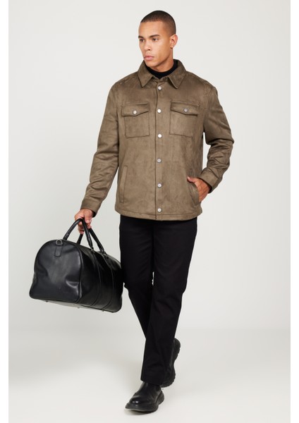 ALTINYILDIZ CLASSICS Erkek Haki Standart Fit Normal Kesim Gömlek Yaka Mont fiyatları