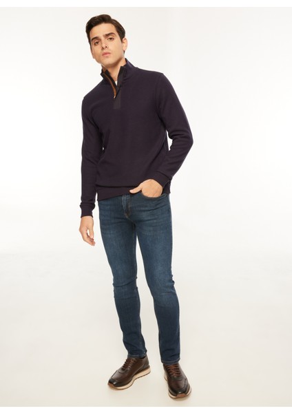 Bato Yaka Düz Lacivert Erkek Sweatshırt FC3WM-SWT325 modelleri