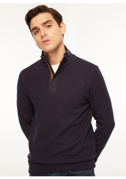 Bato Yaka Düz Lacivert Erkek Sweatshırt FC3WM-SWT325 fırsatları