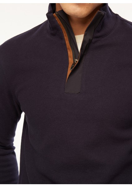 Bato Yaka Düz Lacivert Erkek Sweatshırt FC3WM-SWT325 indirimleri