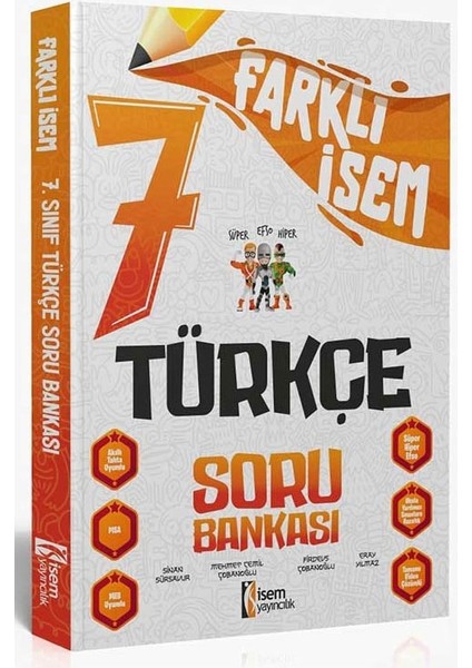 İSEM Yayıncılık 7. Sınıf Farklı Türkçe Soru Bankası