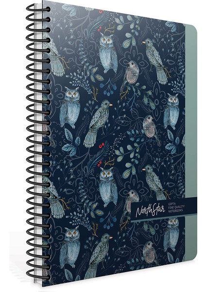North Star Spiralli Sert Kapak 17X24 120 Yaprak Çizgili Defter 5916 modelleri