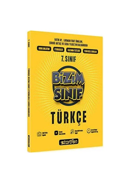 Startfen Yayınları 7. Sınıf Bizim Sınıf Türkçe Etkinlikli Soru Bankası