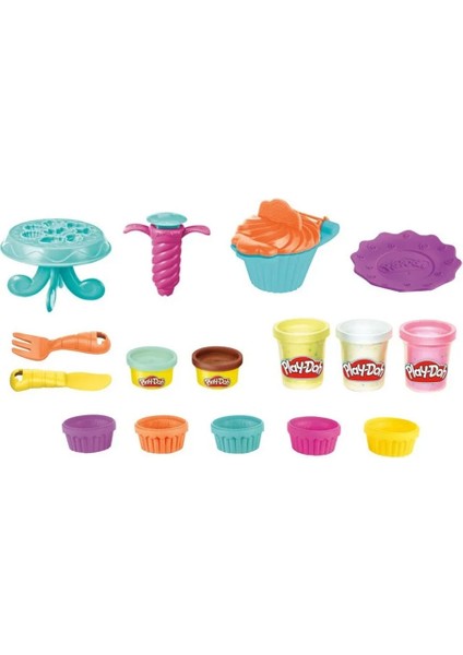 Eğlenceli Mutfağım Oyun Seti Confetti Cupcakes E7253-F2929