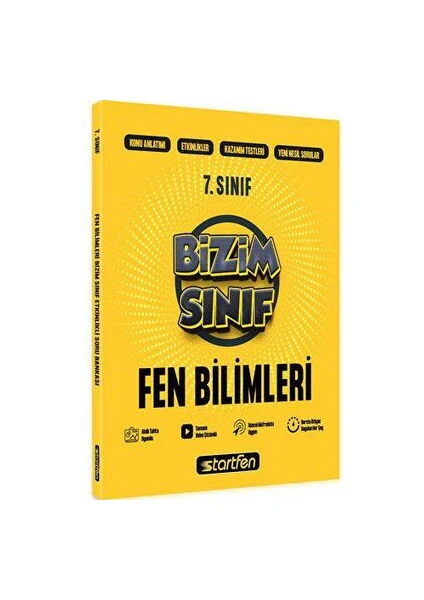 Startfen Yayınları 7. Sınıf Bizim Sınıf Fen Bilimleri Etkinlikli Soru Bankası