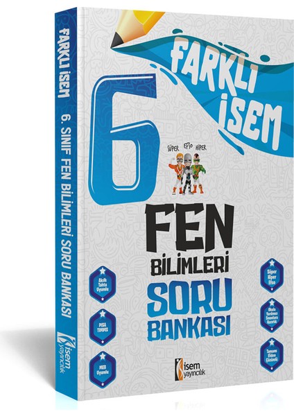 İSEM Yayıncılık 6. Sınıf Farklı Fen Bilimleri Soru Bankası