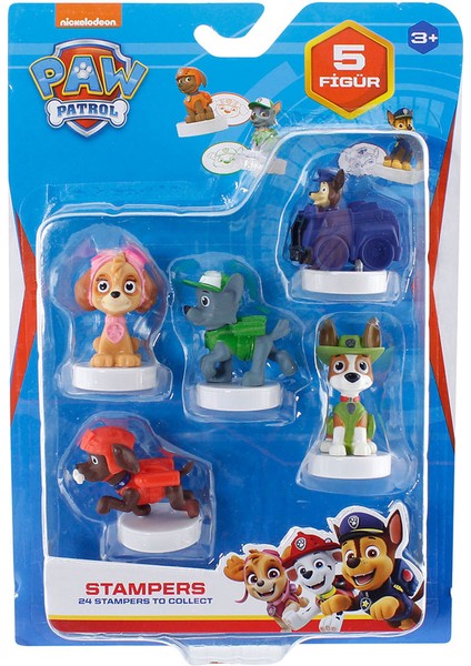 Paw Patrol Stampers 5 Li Figür Model 2 PMI-PAW5040