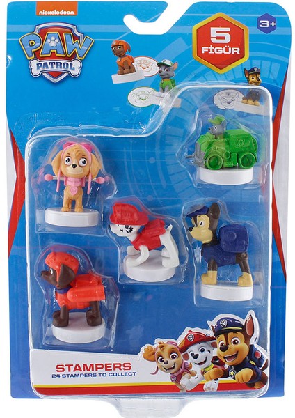 Paw Patrol Stampers 5 Li Figür Model 1 PMI-PAW5040