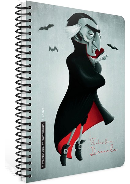 Classica Spiralli Sert Kapak 17X24 120 Yaprak Kareli Defter 6383