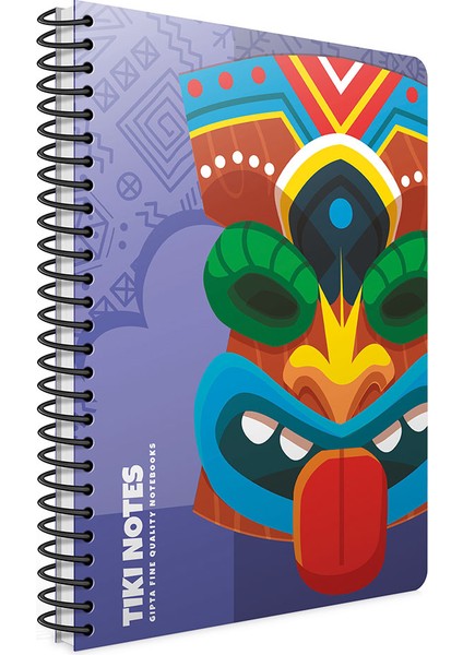 Tiki Notes Spiralli Karton Kapak A4 100 Yaprak Çizgili Defter 6224 fırsatları