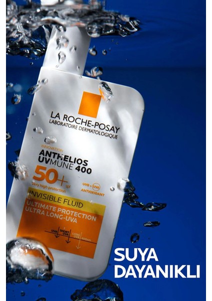La Roche Posay Anthelios Uvmune Invisible Fluid Spf50 Karma Ve Yağlı Cilt Yüz Güneş Koruyucu 50ml