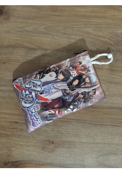 Anime - Gin Tama Desenli Tasarım Bez Kalemlik-Cüzdan