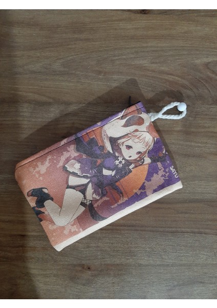 Genshin Impact Serisi - Sayu Karakteri Desenli Tasarım Bez Kalemlik-Cüzdan