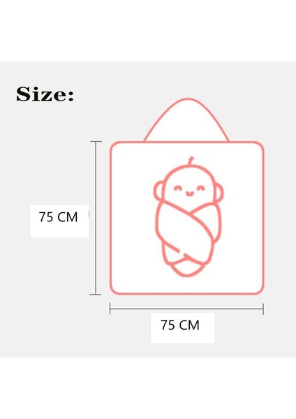 Pamuk Bebek Kundak Havlusu, Nakışlı Bebek Havlusu, Bebek Havlusu 75X75CM fiyatları