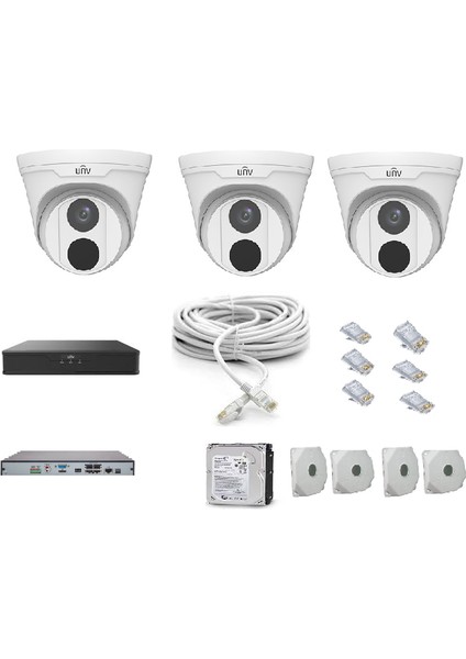 Unv 2mp Ip Kamera Seti