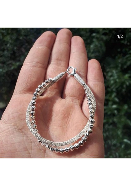 Kadın Gümüş Kazaziye Dorica Bileklik fırsatları