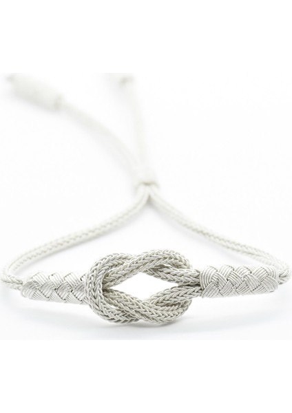 Kadın Gemici Düğümü Kazaziye Gümüş Bileklik modelleri