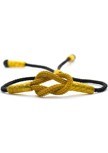 Kadın Gemici Düğümü Kazaziye Gümüş Bileklik