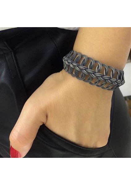 Kadın Oksitli Gümüş Kazaziye Bileklik fırsatları