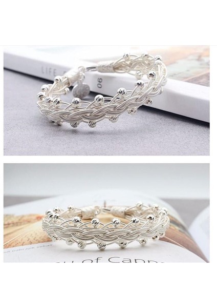 Kadın Gümüş Tasarım Kazaziye Bileklik modelleri