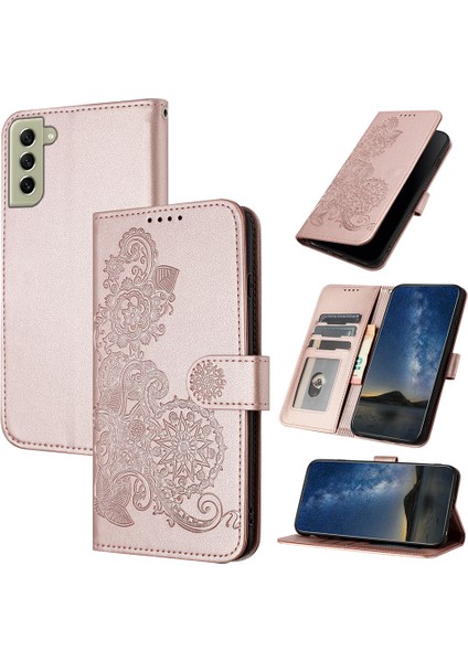 Samsung Galaxy S22 Plus Flip Deri Manyetik Koruyucu Cüzdan Bilek Kayışı Telefon Kılıfı (Yurt Dışından)