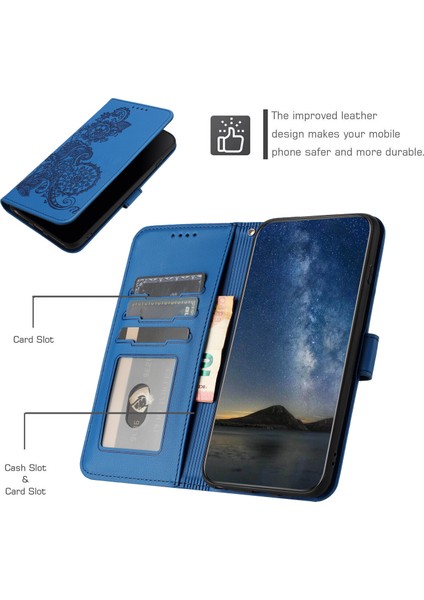 iPhone 12 Pro Max Flip Deri Manyetik Koruyucu Cüzdan Bilek Kayışı Telefon Kılıfı (Yurt Dışından)
