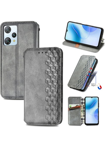 Blackview A53 Kart Tutuculu Cüzdan Pu Deri Çevirme Çubuğu Telefon Kılıfı (Yurt Dışından)