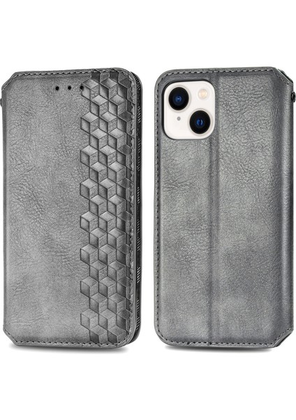 iPhone 14 Plus Kart Tutuculu Cüzdan Pu Deri Çevirme Çubuğu Telefon Kılıfı (Yurt Dışından)