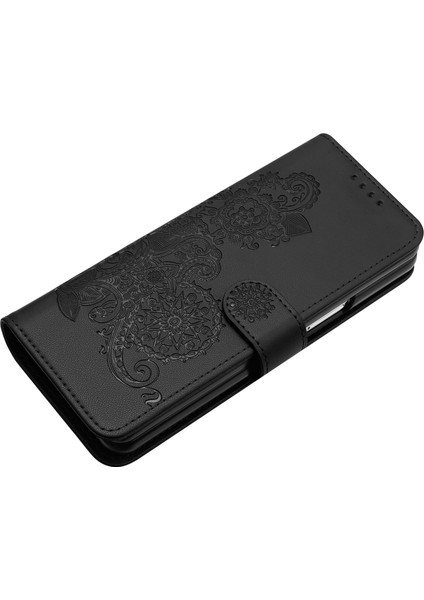 Samsung Galaxy Z Fold 4 Flip Deri Manyetik Koruyucu Cüzdan Bilek Kayışı Telefon Kılıfı (Yurt Dışından)