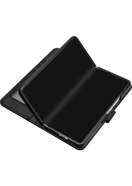 Samsung Galaxy Z Fold 4 Flip Deri Manyetik Koruyucu Cüzdan Bilek Kayışı Telefon Kılıfı (Yurt Dışından)