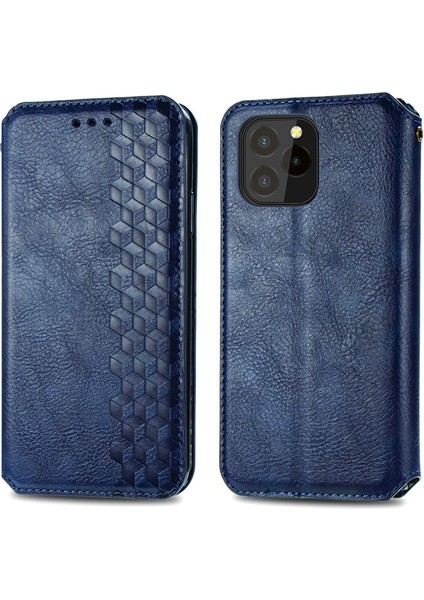 Oukitel C21 Pro Kart Tutuculu Cüzdan Pu Deri Çevirme Çubuğu Telefon Kılıfı (Yurt Dışından)
