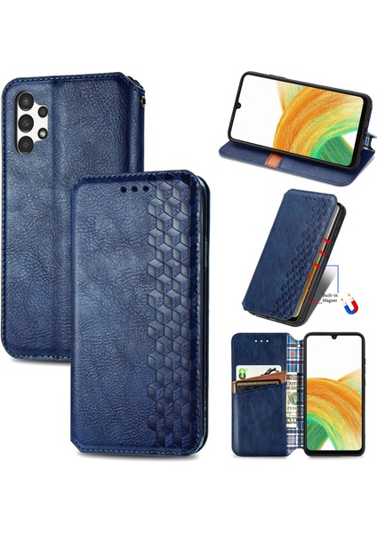 Samsung Galaxy A13 4g Kart Tutuculu Cüzdan Pu Deri Çevirme Çubuğu Telefon Kılıfı (Yurt Dışından)