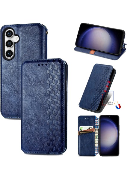 Samsung Galaxy S23 Fe Kart Tutuculu Cüzdan Pu Deri Çevirme Çubuğu Telefon Kılıfı (Yurt Dışından)