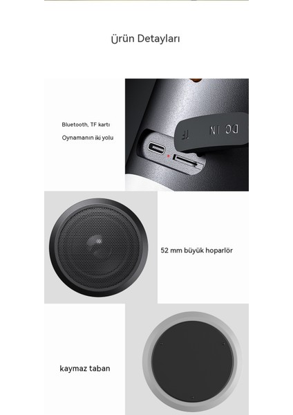Qıchu 2023 Rgb Işıklar ile Yeni Kablosuz Bluetooth Haparlör Taşınabilir Açık Su Geçirmez Küçük Ses Ortam Işığı (Yurt Dışından) fiyatları