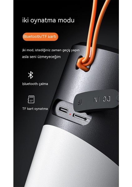 Qıchu 2023 Rgb Işıklar ile Yeni Kablosuz Bluetooth Haparlör Taşınabilir Açık Su Geçirmez Küçük Ses Ortam Işığı (Yurt Dışından) fırsatları