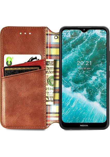Nokia C30 Kart Tutuculu Cüzdan Pu Deri Çevirme Çubuğu Telefon Kılıfı (Yurt Dışından) modelleri