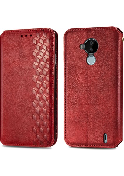 Nokia C30 Kart Tutuculu Cüzdan Pu Deri Çevirme Çubuğu Telefon Kılıfı (Yurt Dışından) fiyatları