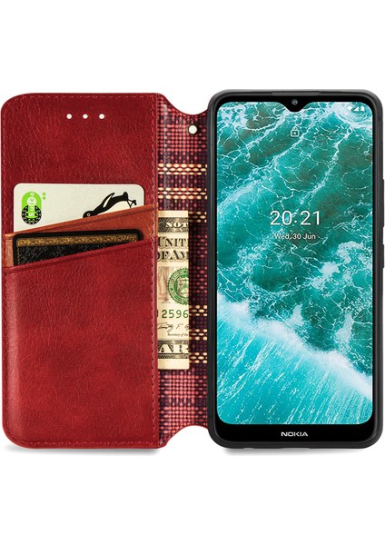 Nokia C30 Kart Tutuculu Cüzdan Pu Deri Çevirme Çubuğu Telefon Kılıfı (Yurt Dışından) modelleri