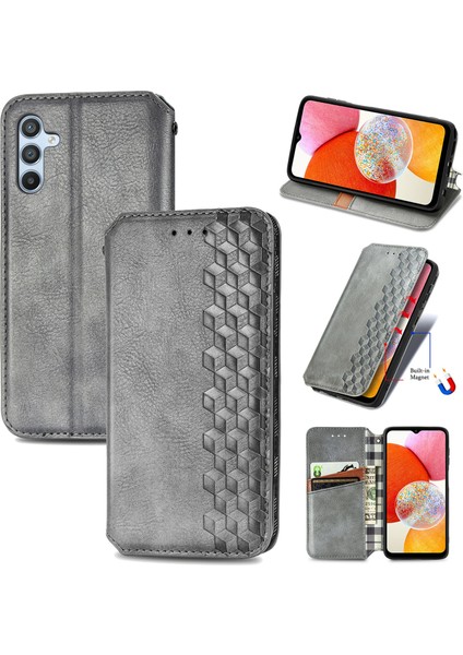 Samsung Galaxy A14 4g Kart Tutuculu Cüzdan Pu Deri Çevirme Çubuğu Telefon Kılıfı (Yurt Dışından)