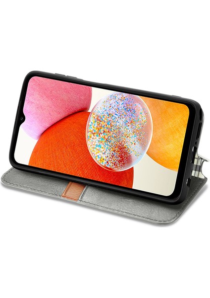 Samsung Galaxy A14 4g Kart Tutuculu Cüzdan Pu Deri Çevirme Çubuğu Telefon Kılıfı (Yurt Dışından) fırsatları