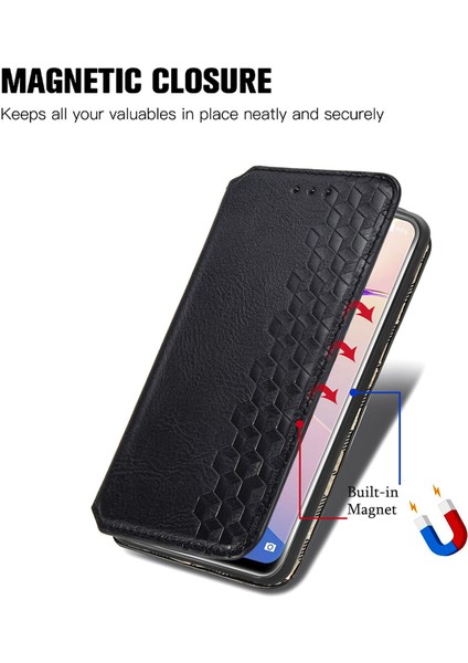 Oukitel C21 Pro Kart Tutuculu Cüzdan Pu Deri Çevirme Çubuğu Telefon Kılıfı (Yurt Dışından)