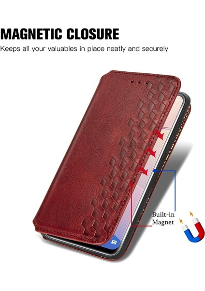 Oukitel C21 Pro Kart Tutuculu Cüzdan Pu Deri Çevirme Çubuğu Telefon Kılıfı (Yurt Dışından)